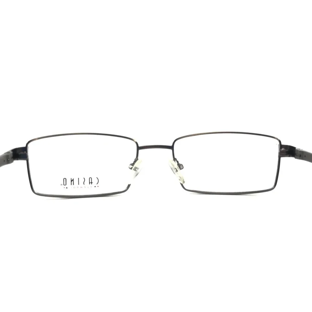 Casino Eyewear Eyeglasses Frames CB1121 SMOKE Gray Rectangle Wire Rim 54-18-140